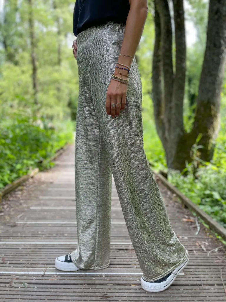 Adam pantalon fluide gold
