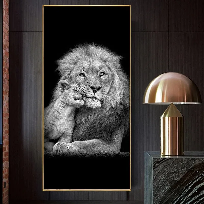 Art mural Lion&Cub II