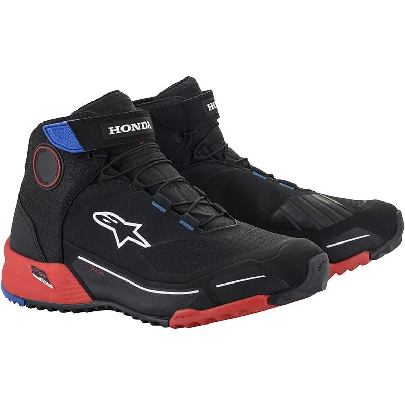 Baskets HONDA CR-X DRYSTAR ALPINESTARS Noir Rouge Bleu - MAXXESS.FR, Baskets moto