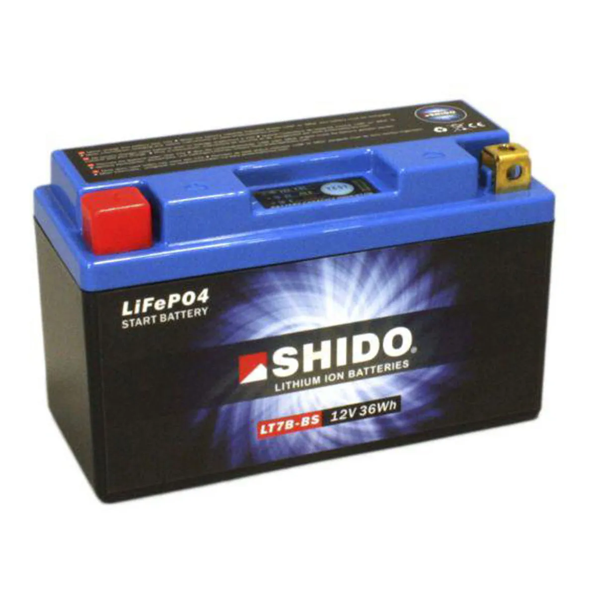 Batterie moto lithium 12v SHIDO LT7B-BS