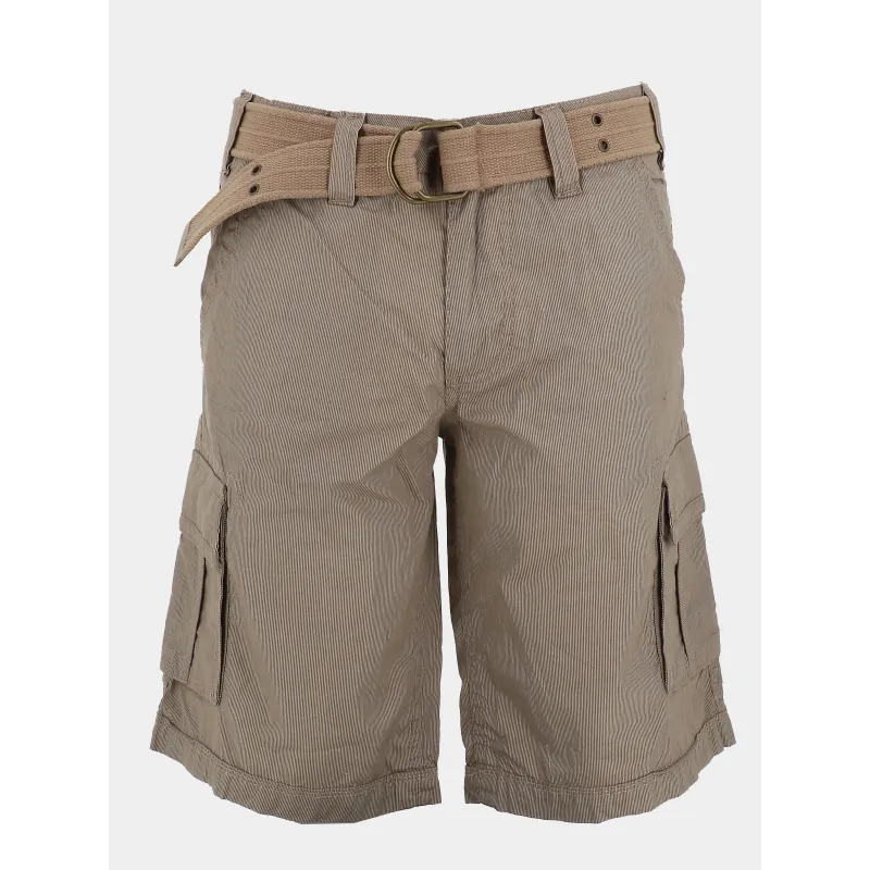 Bermuda sytro 3 ceinture intégrée beige homme - Teddy Smith | wimod