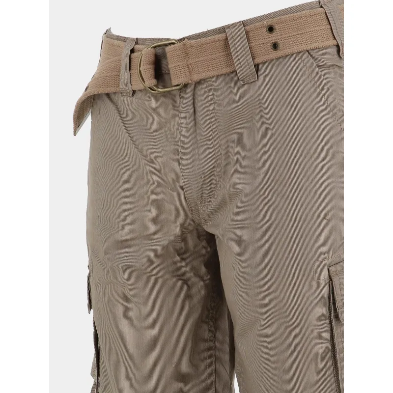 Bermuda sytro 3 ceinture intégrée beige homme - Teddy Smith | wimod