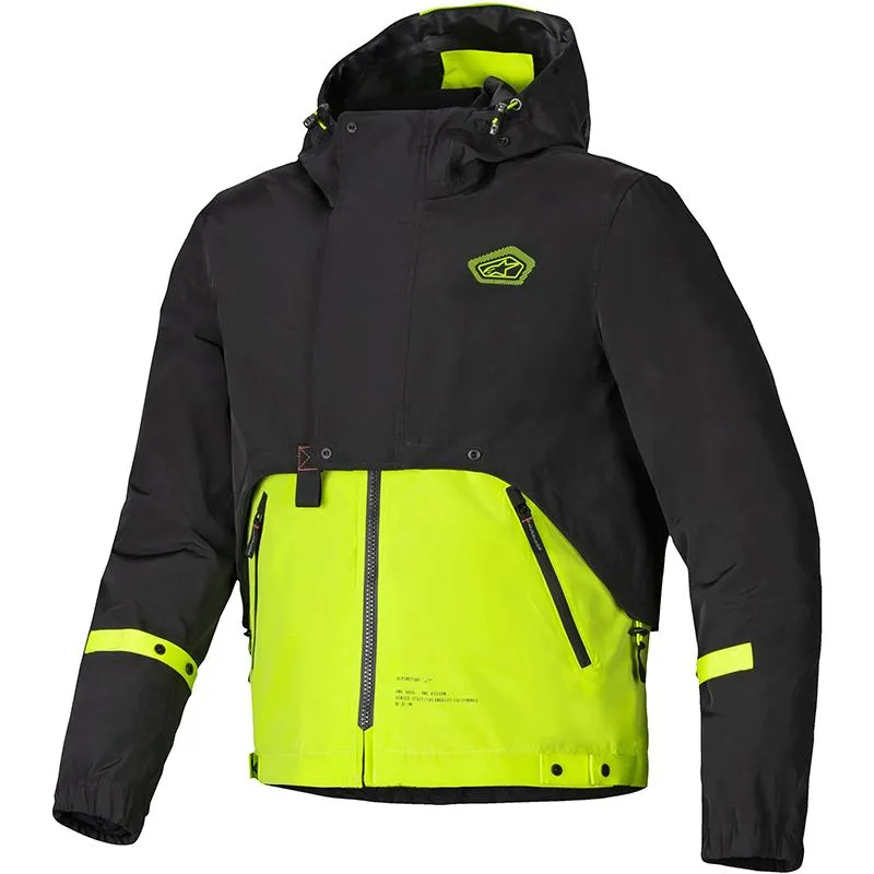 Blouson MOOTANT WP ALPINESTARS noir/jaune fluo - MAXXESS.FR, Blouson moto textile