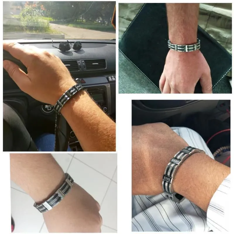 Bracelet Large Homme - Broaded Steel