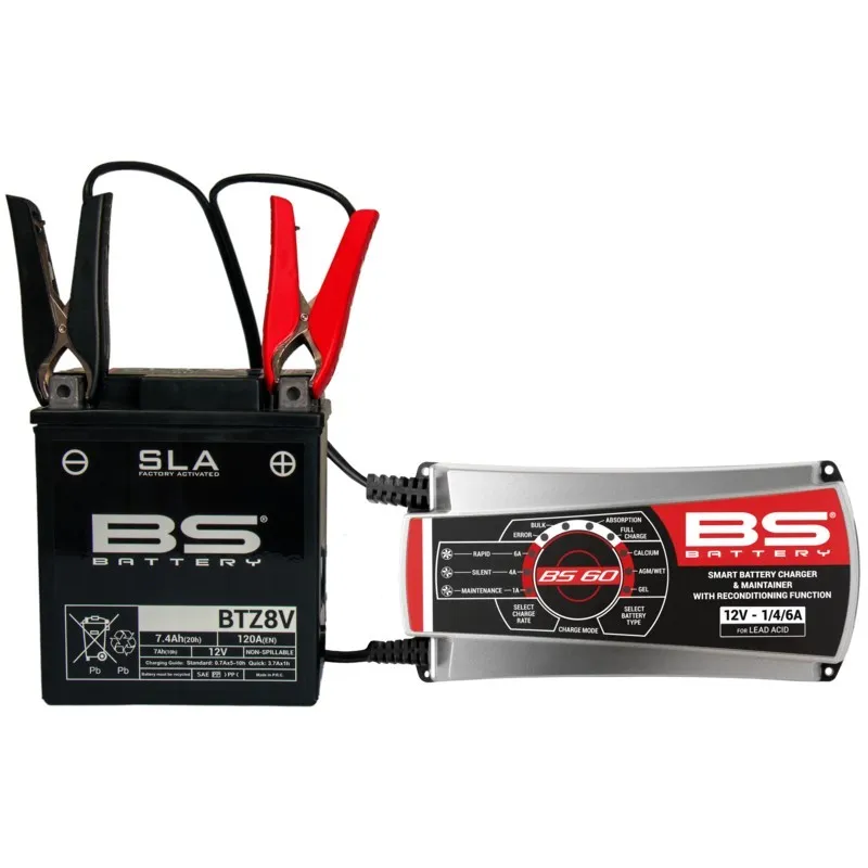 Chargeur de batterie pro-intelligent BS BATTERY BS60 - 12V 1/4/6A