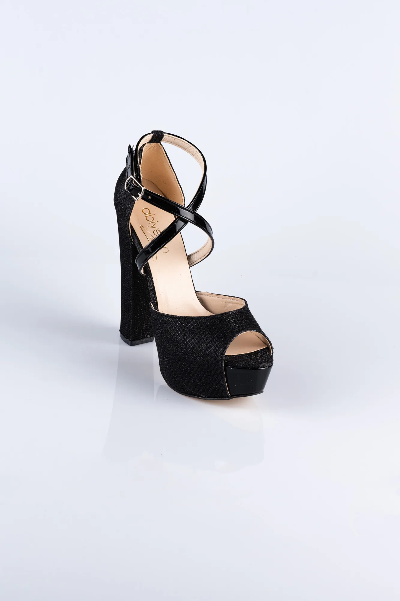 Chaussure Talon Plateforme Argenté Doré AB1059