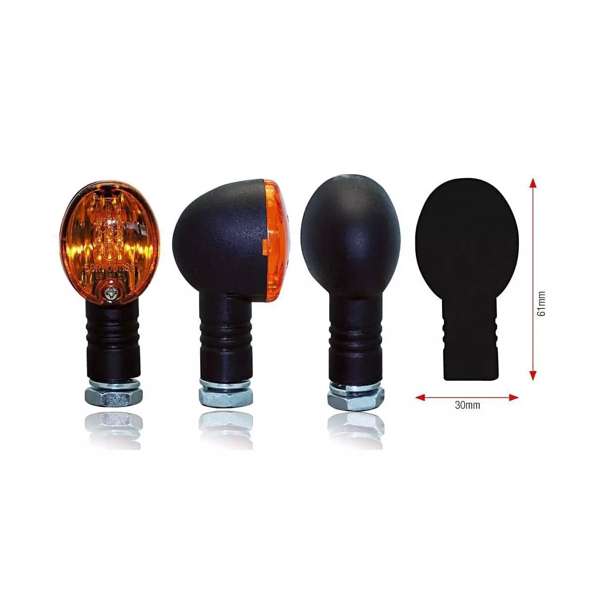 Clignotants Bihr Basic noir universel - Clignotants