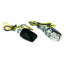 Clignotants micro LED Bihr carbone cabochons blancs- piecemotoquad
