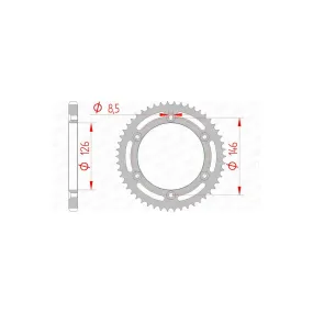 Couronne Acier AFAM 14207