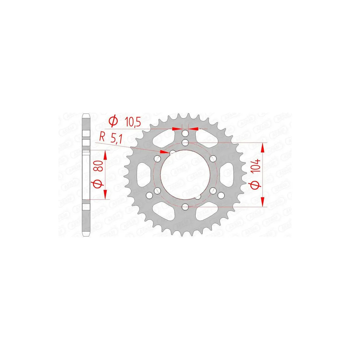 Couronne Acier AFAM 98300