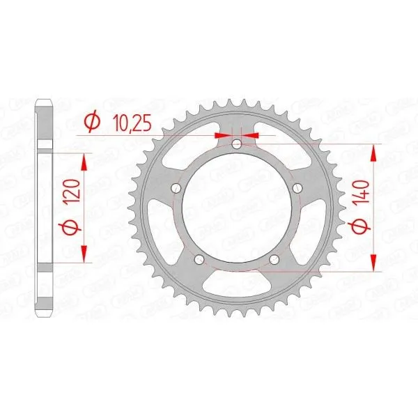 Couronne AFAM acier standard 14604 - 525