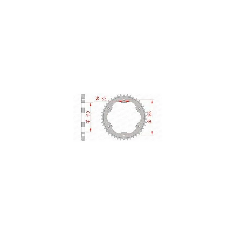 Couronne AFAM acier standard 92634 - 525
