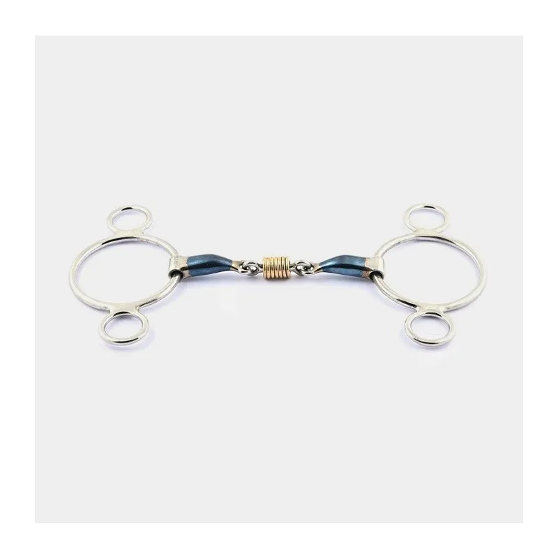 JUMPIN - Mors Blue Steel Pessoa avec anneaux en cuivre