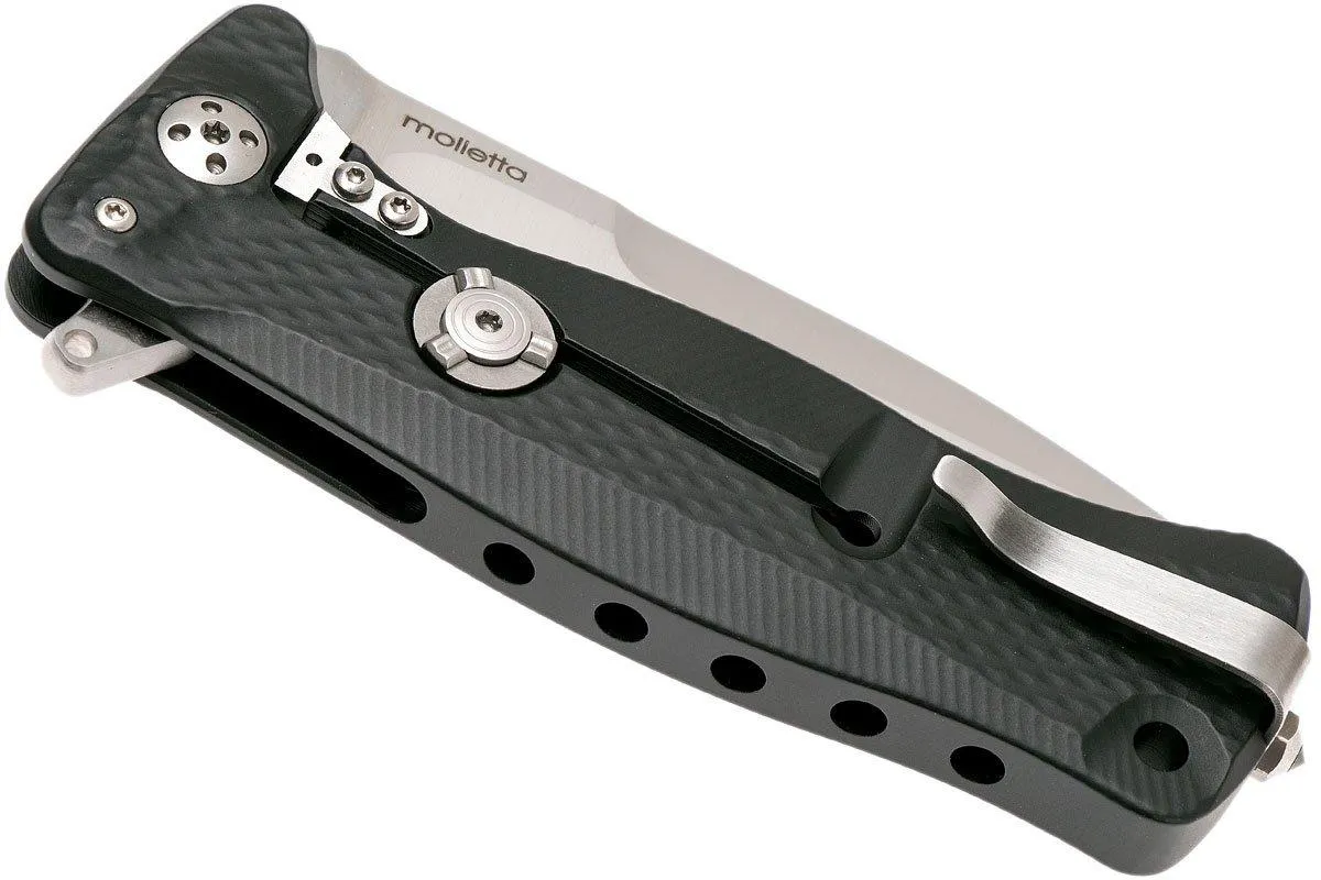 LionSteel SR11 Aluminum Black, satin blade, SR11 A BS couteau de poche