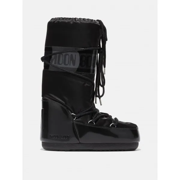 Moon Boot Icon Glance En Satin Noir