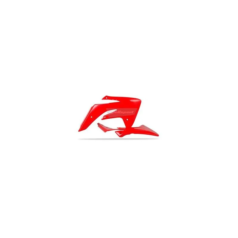 Ouïes de radiateur Polisport rouge Honda CRF110F - piecemotoquad.fr