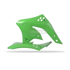 Ouïes de radiateur Polisport vert Kawasaki KX250F - piecemotoquad.fr
