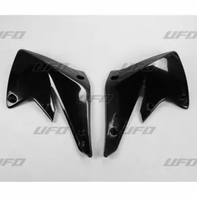 Ouïes de radiateur UFO noir Kawasaki KX250F - piecemotoquad.fr