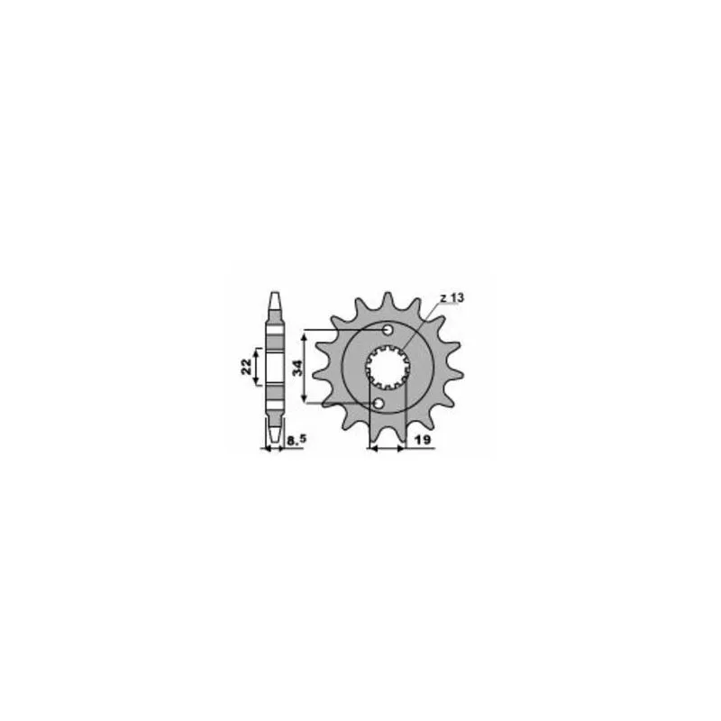 Pignon PBR acier standard 2276 - 520