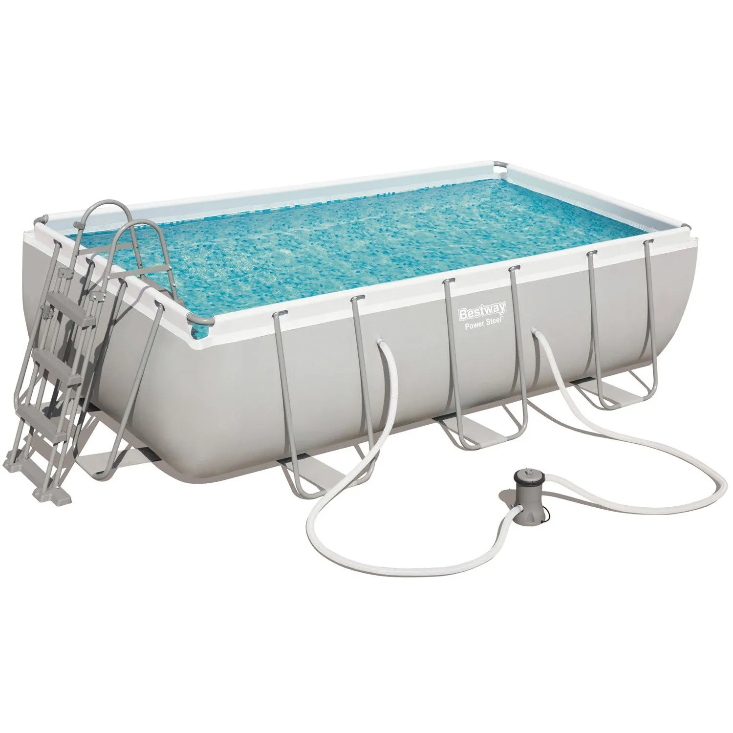 Piscine tubulaire ovale 4 x 2 m - Power Steel 