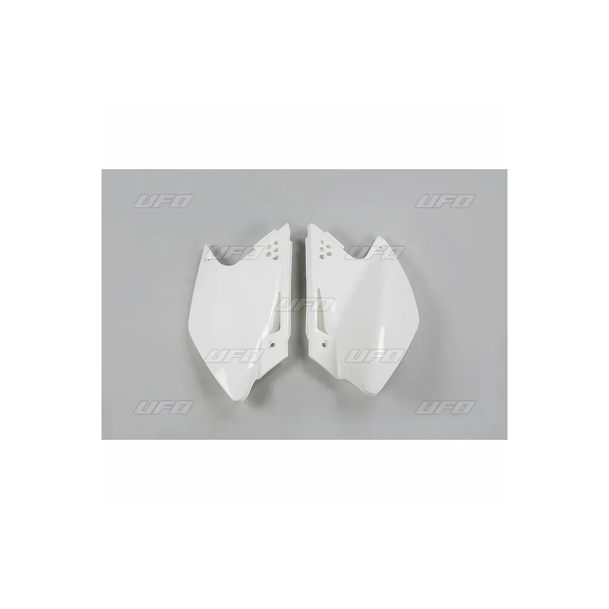 Plaques latérales - Blanc - UFO Kawasaki 250 KXF 2006-2008