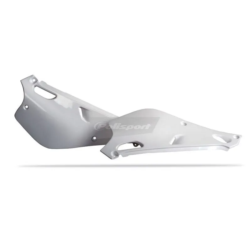 Plaques latérales Polisport blanc Yamaha YZ80LC/YZ80LW:PS117W10