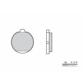 Plaquettes de frein BREMBO 07KA0414 carbone céramique Kawasaki Z1300