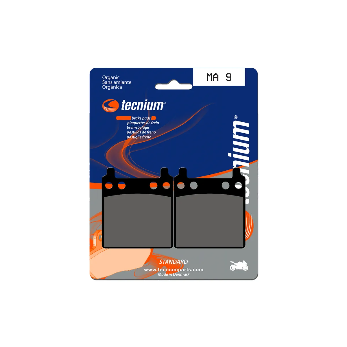 Plaquettes de frein Tecnium MA9