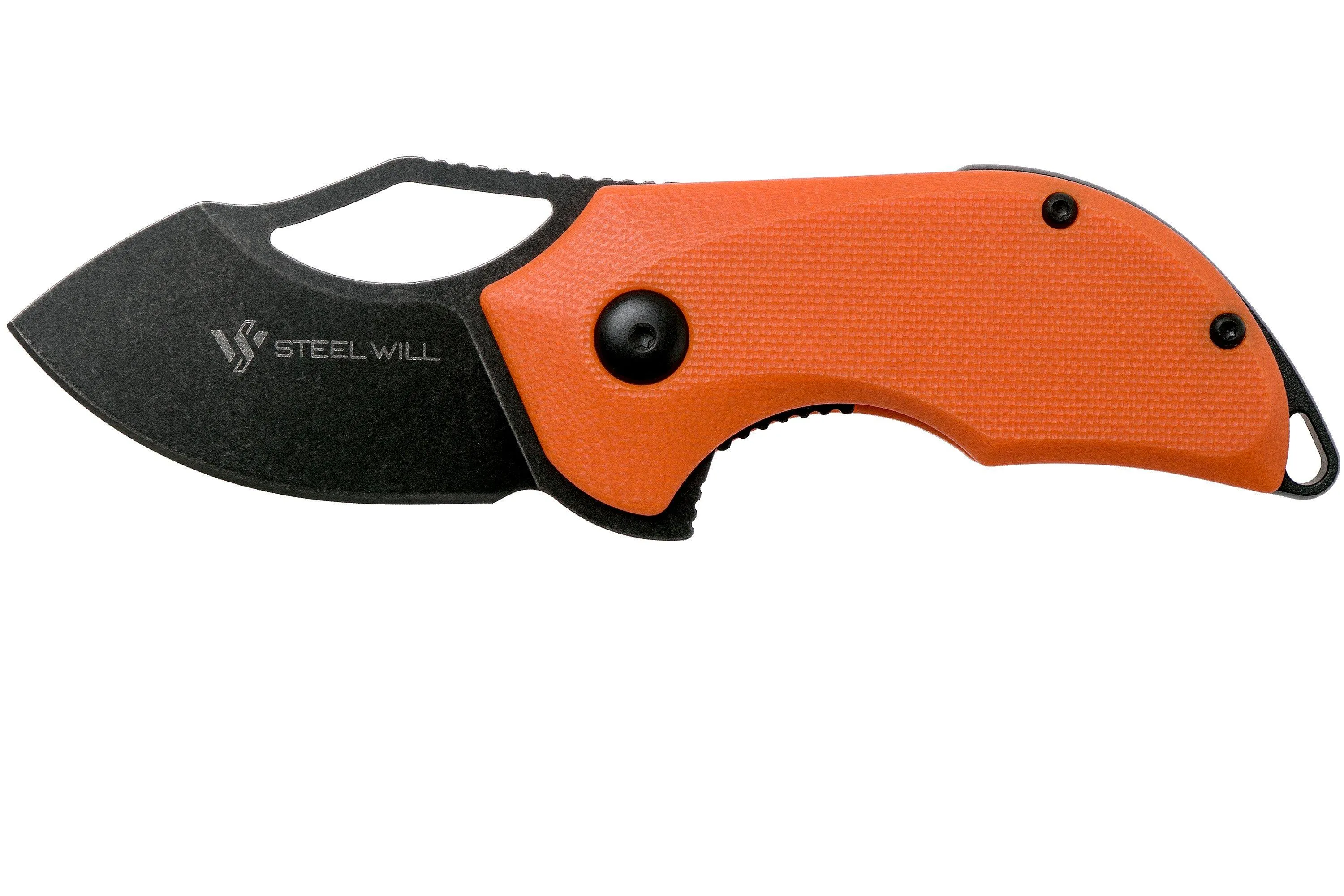 Steel Will Kobold F66-22 Black Orange couteau de poche